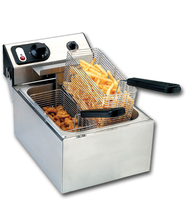 Twin Basket Counter Top Fryer 10 Lbs 11"L x 19"W x 11"H